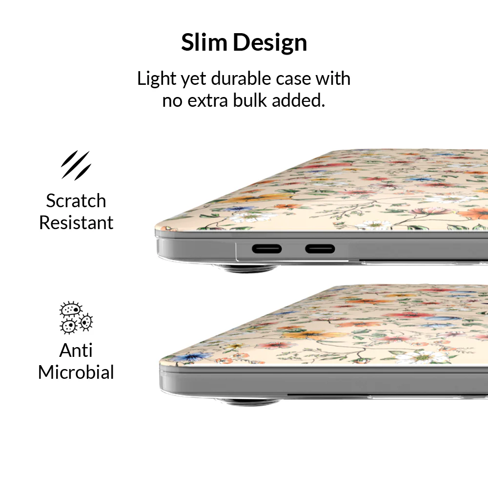 Nude Vintage Floral MacBook Case 2.0 - Image 5