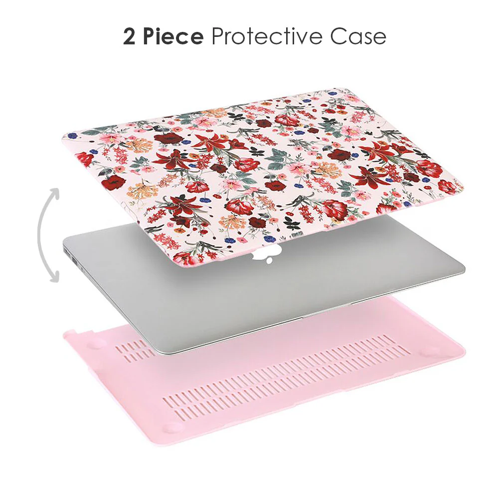 Nude Vintage Floral MacBook Case - Image 3