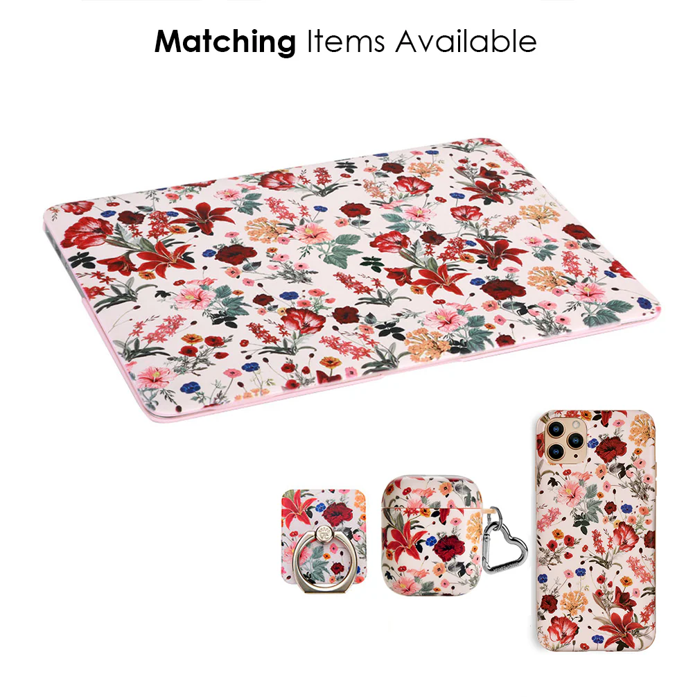 Nude Vintage Floral MacBook Case - Image 6
