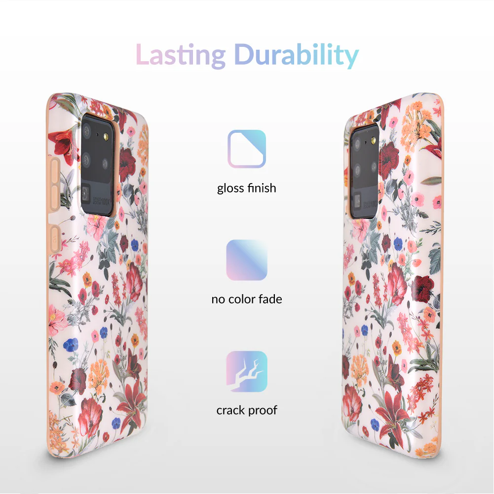 Nude Vintage Floral Samsung Galaxy Case - Image 67