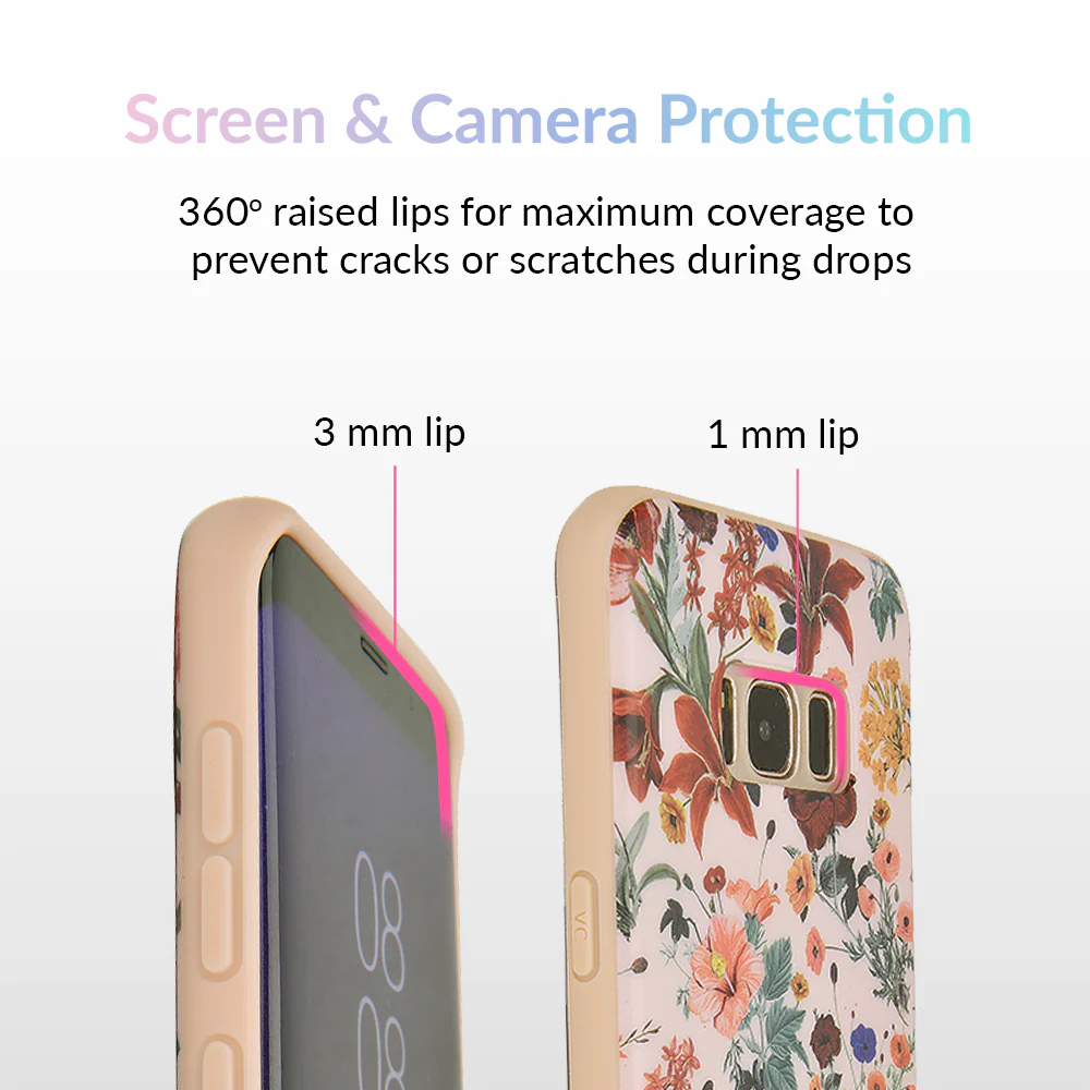 Nude Vintage Floral Samsung Galaxy Case - Image 8