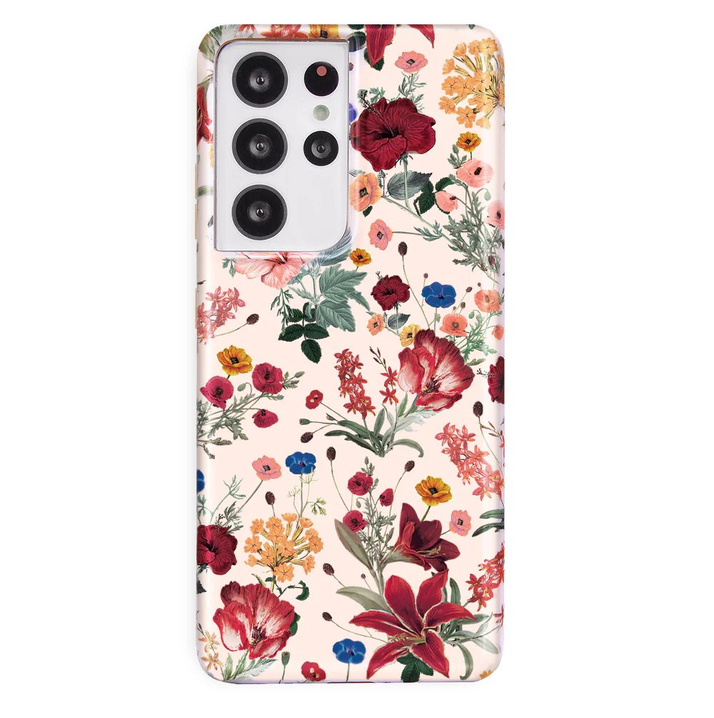 Nude Vintage Floral Samsung Galaxy Case - Image 84