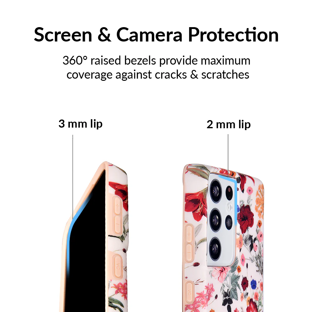 Nude Vintage Floral Samsung Galaxy Case - Image 86