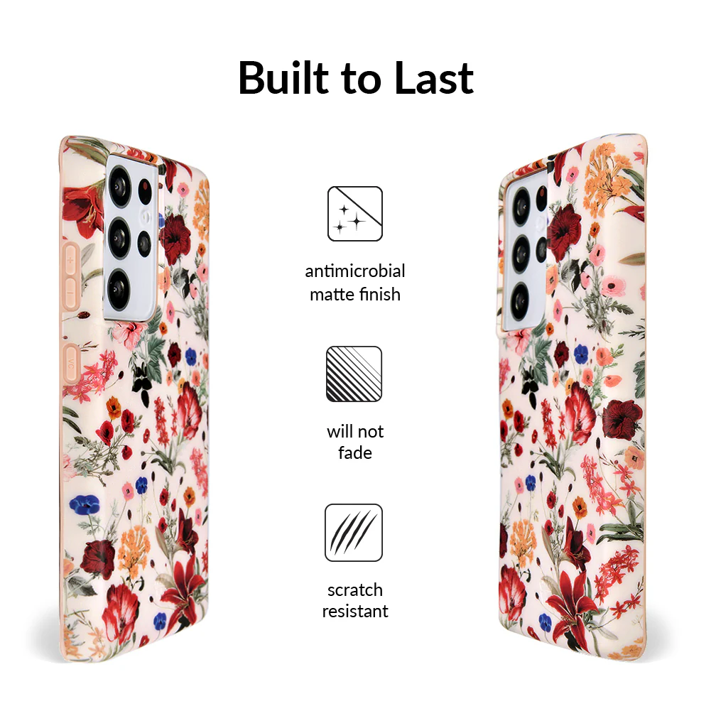 Nude Vintage Floral Samsung Galaxy Case - Image 87
