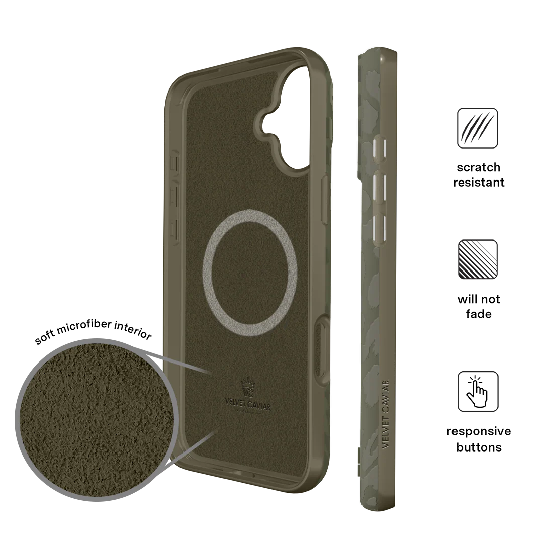 Olive Leopard iPhone Case - Image 132
