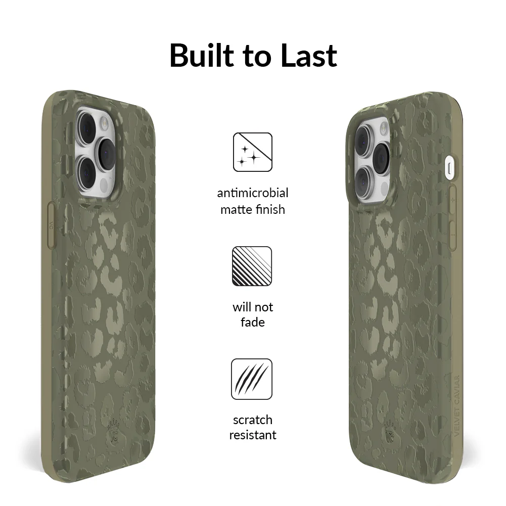 Olive Leopard iPhone Case - Image 23