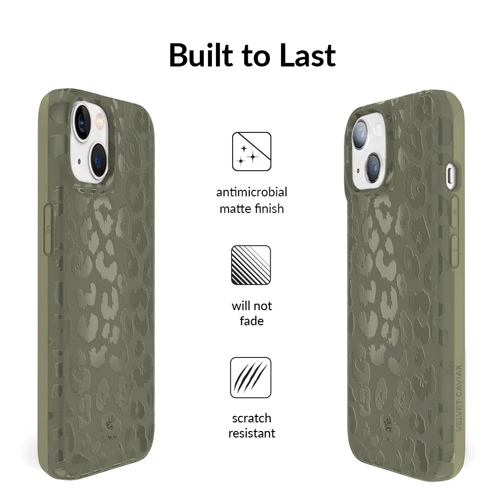 Olive Leopard iPhone Case - Image 35