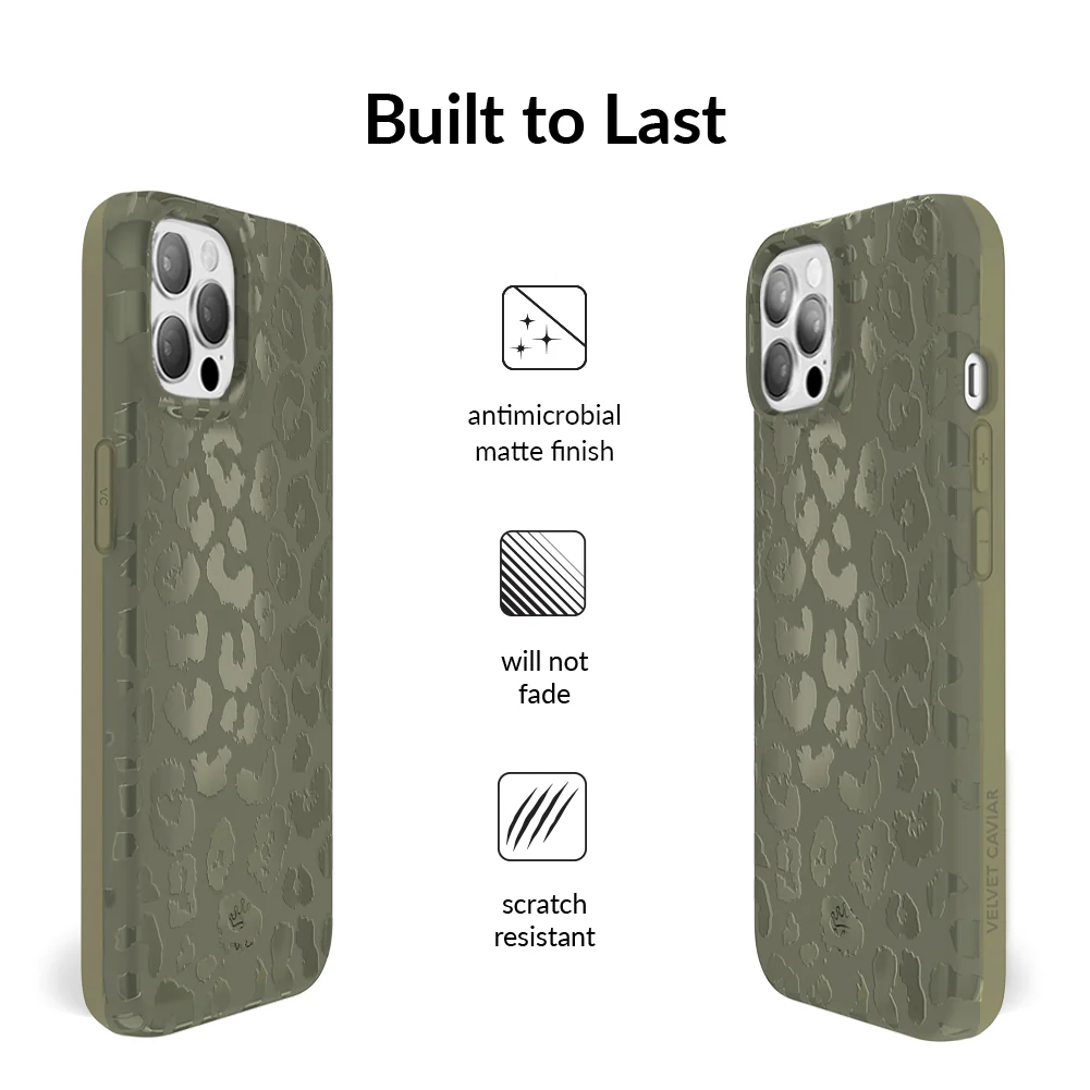 Olive Leopard iPhone Case - Image 47