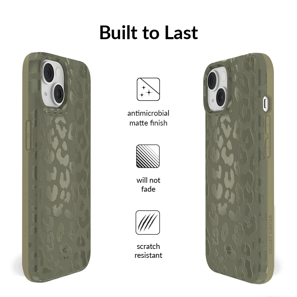 Olive Leopard iPhone Case - Image 5