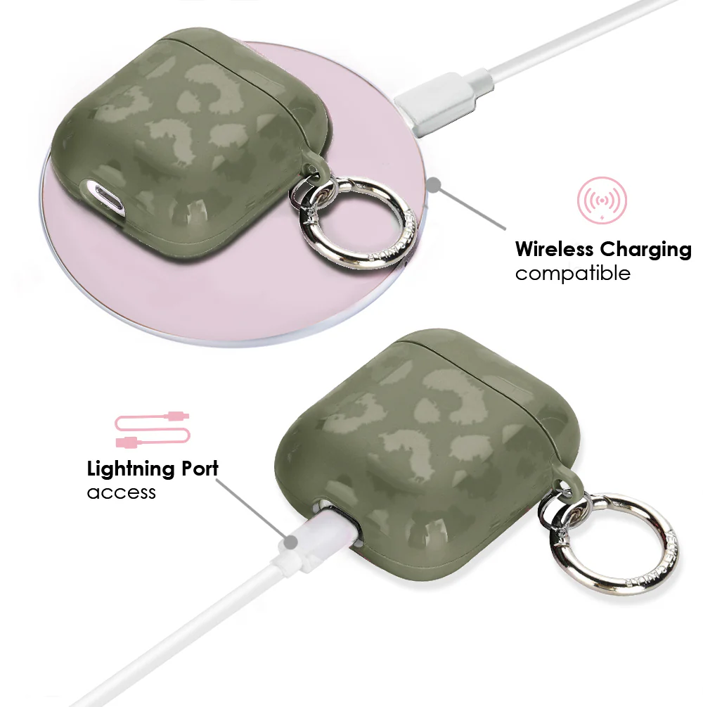 Olive Leopard AirPod Case - Image 4