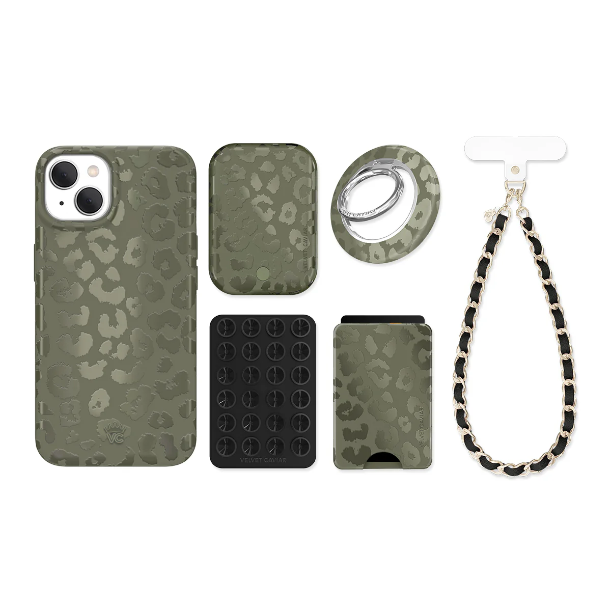 Olive Leopard iPhone Bundle Set - Image 13