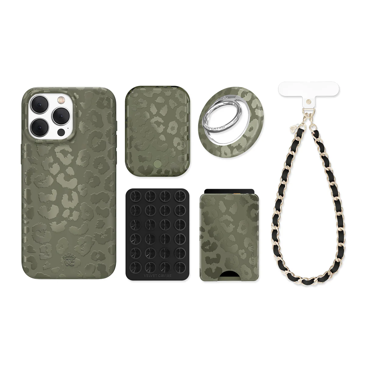Olive Leopard iPhone Bundle Set - Image 14
