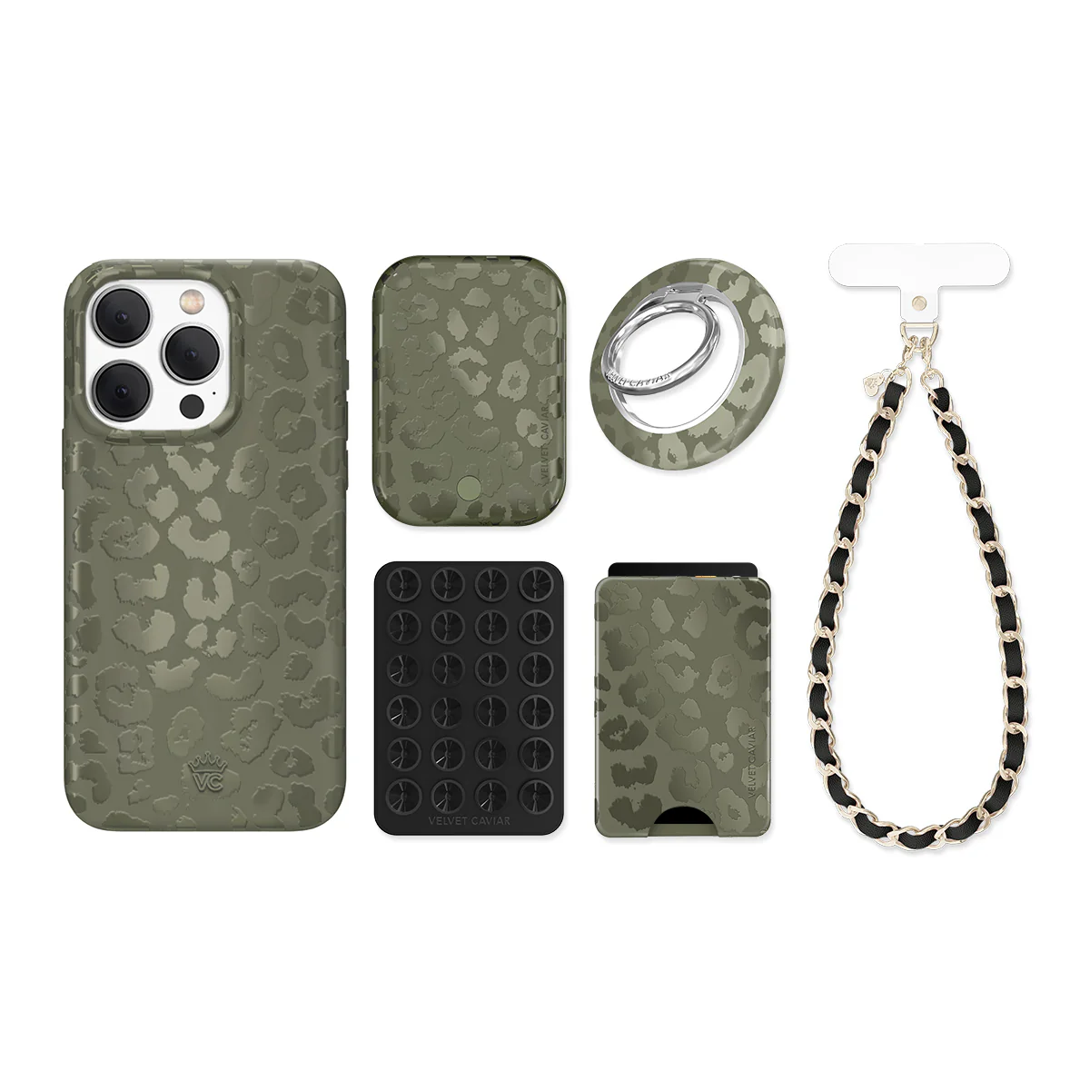 Olive Leopard iPhone Bundle Set - Image 15