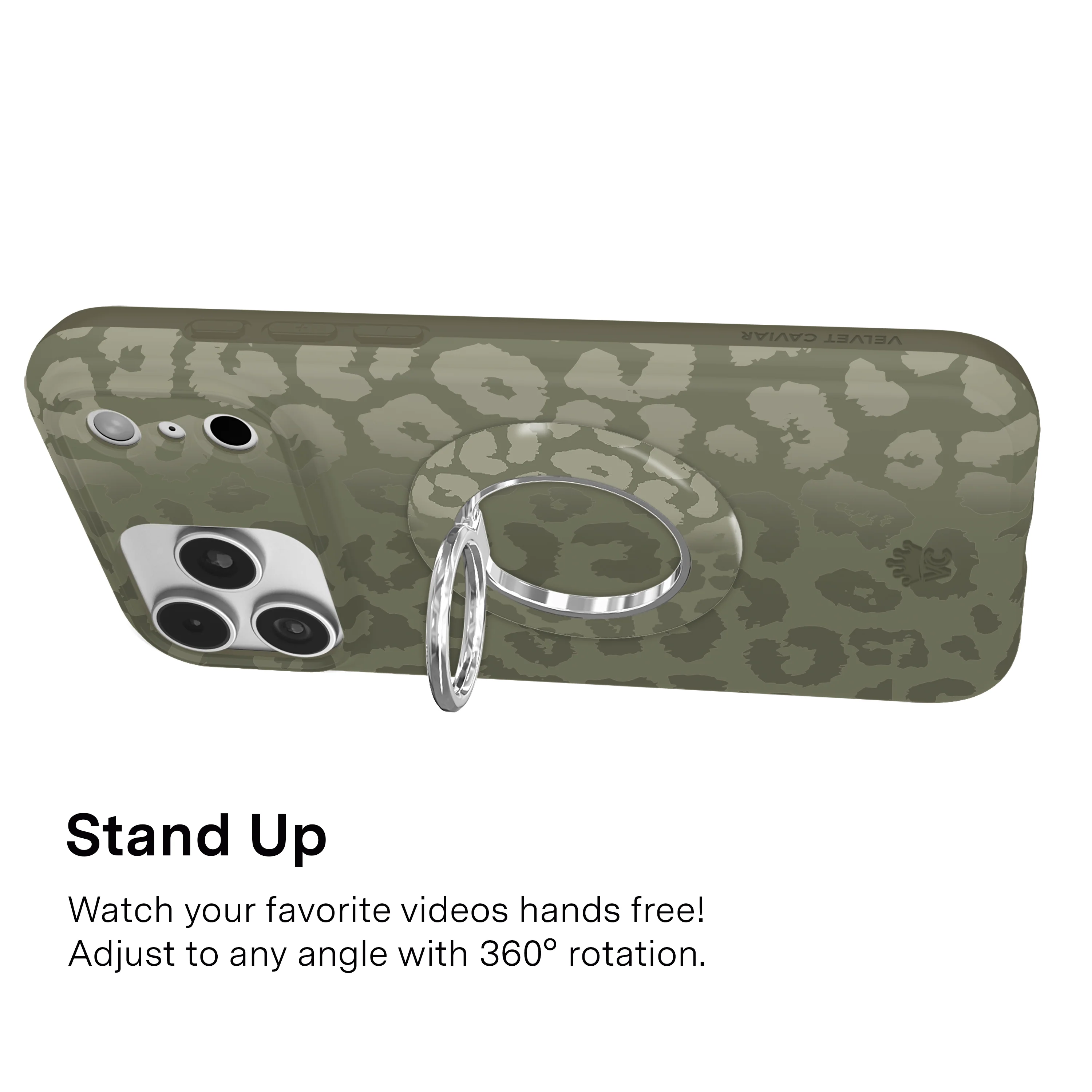 Olive Leopard MagSafe Grip Ring - Image 5