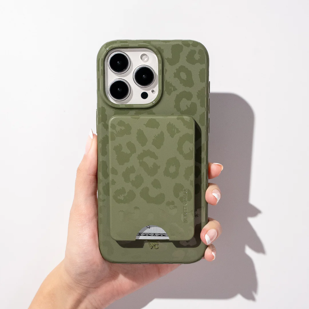 Olive Leopard MagSafe Wallet - Image 2