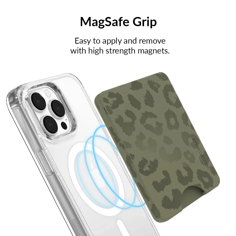 Olive Leopard MagSafe Wallet - Image 4