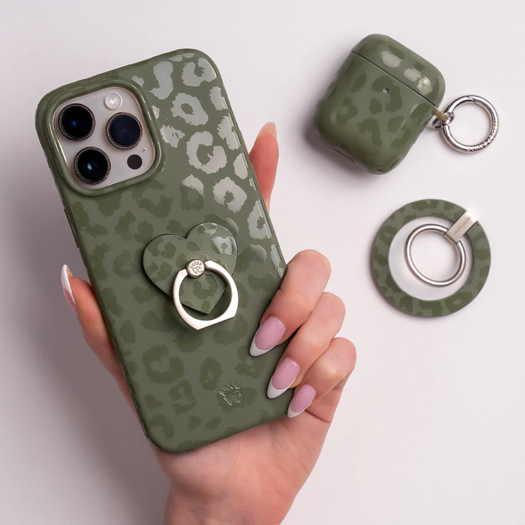 Olive Leopard Phone Ring - Image 2