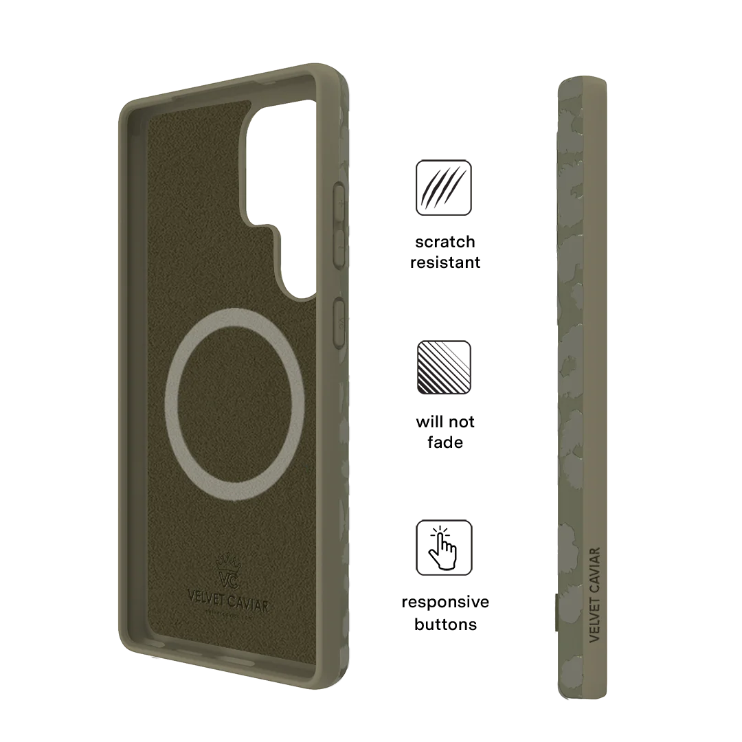 Olive Leopard Samsung Case - Image 60