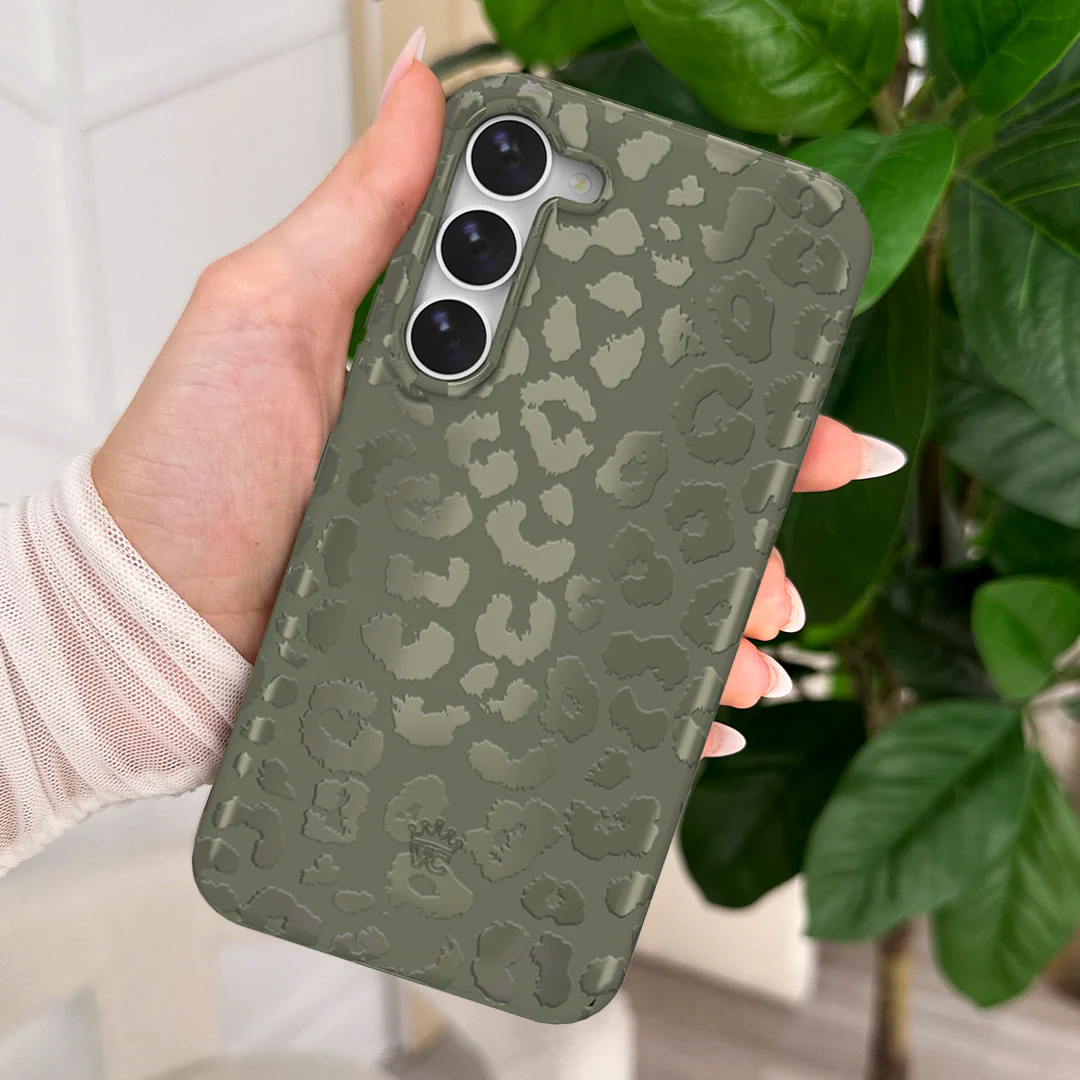 Olive Leopard Samsung Case - Image 68