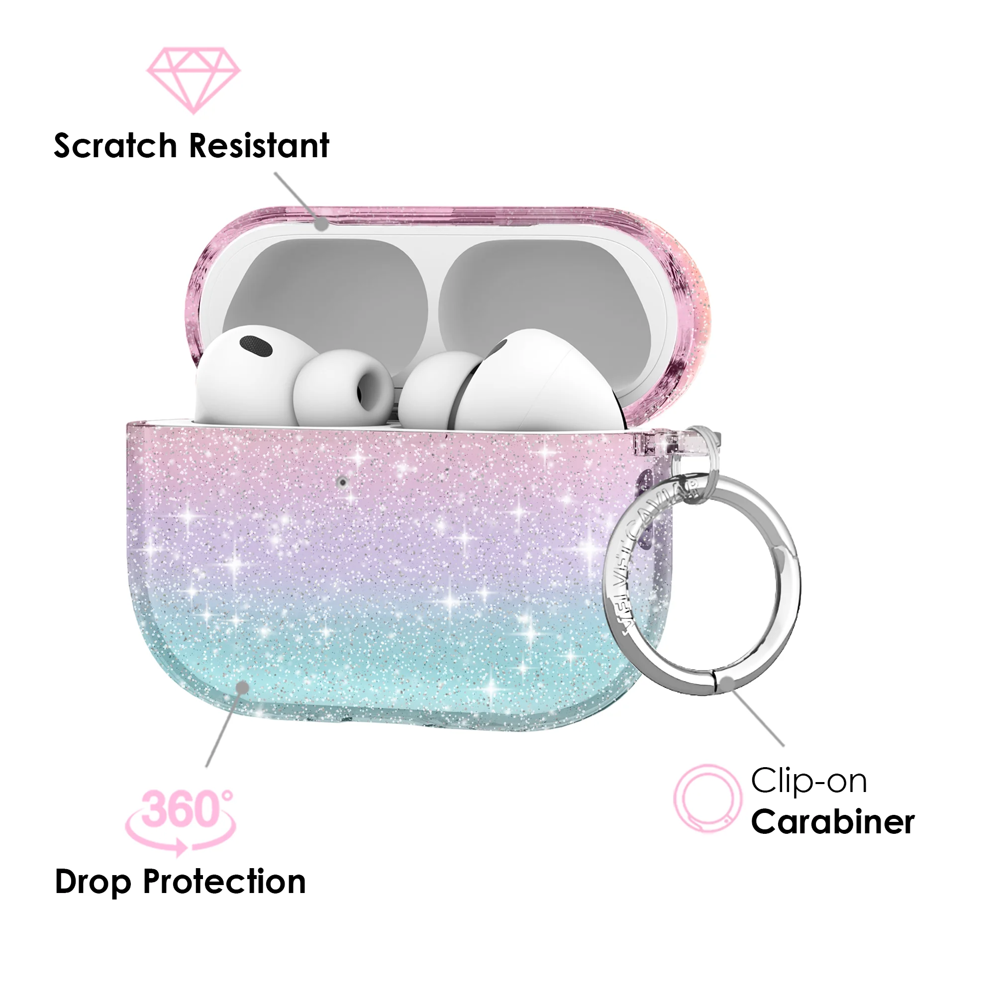Ombre Stardust Glitter AirPods Case - Image 23