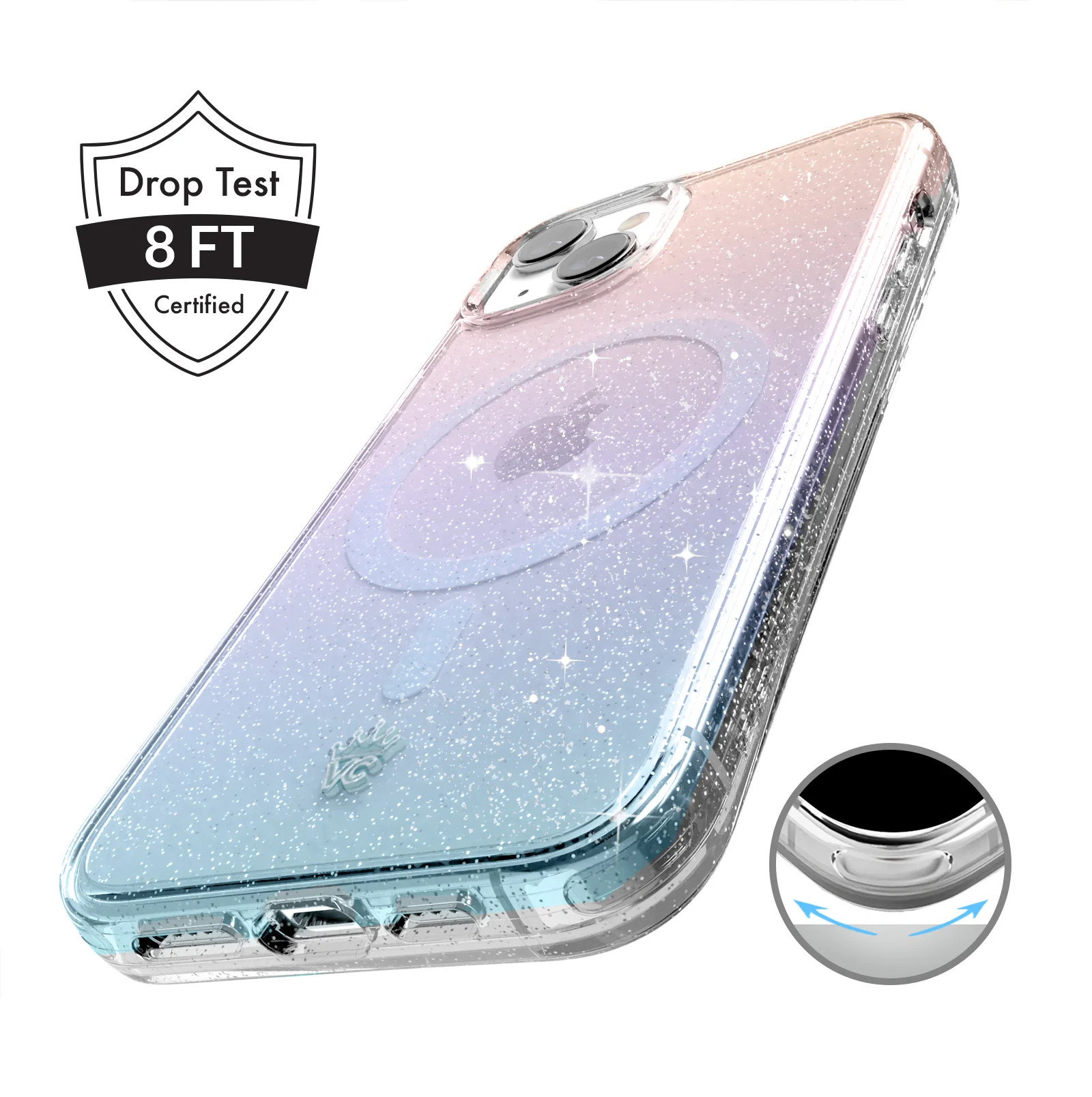 Ombre Stardust Glitter iPhone Case - Image 65
