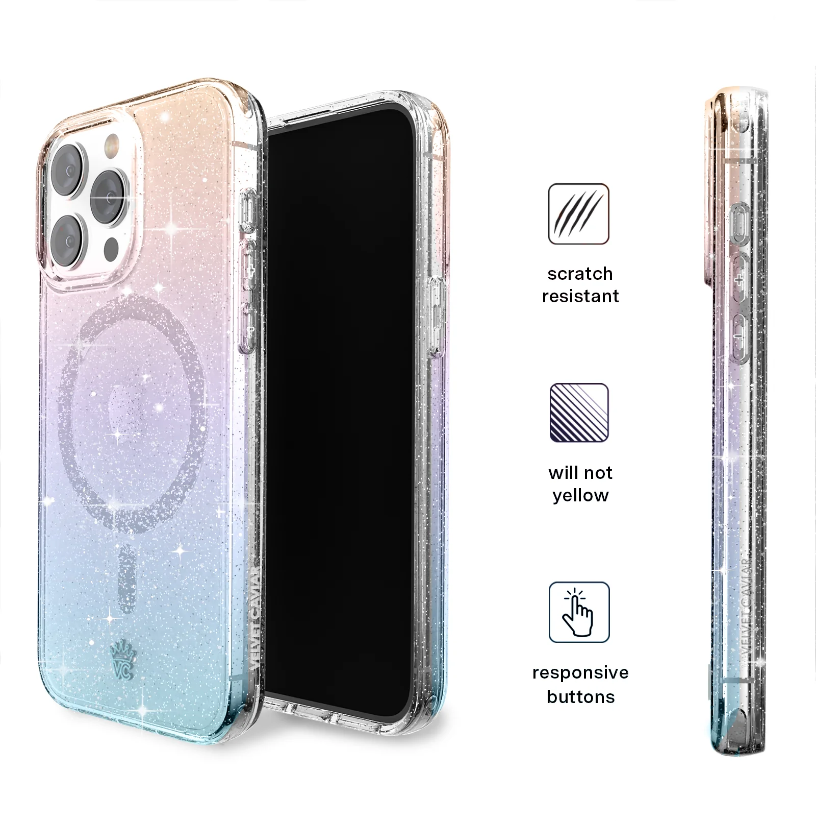 Ombre Stardust Glitter iPhone Case - Image 76