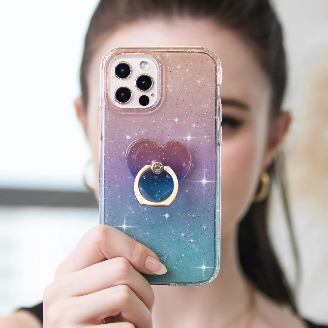 Ombre Stardust Glitter Phone Ring - Image 2