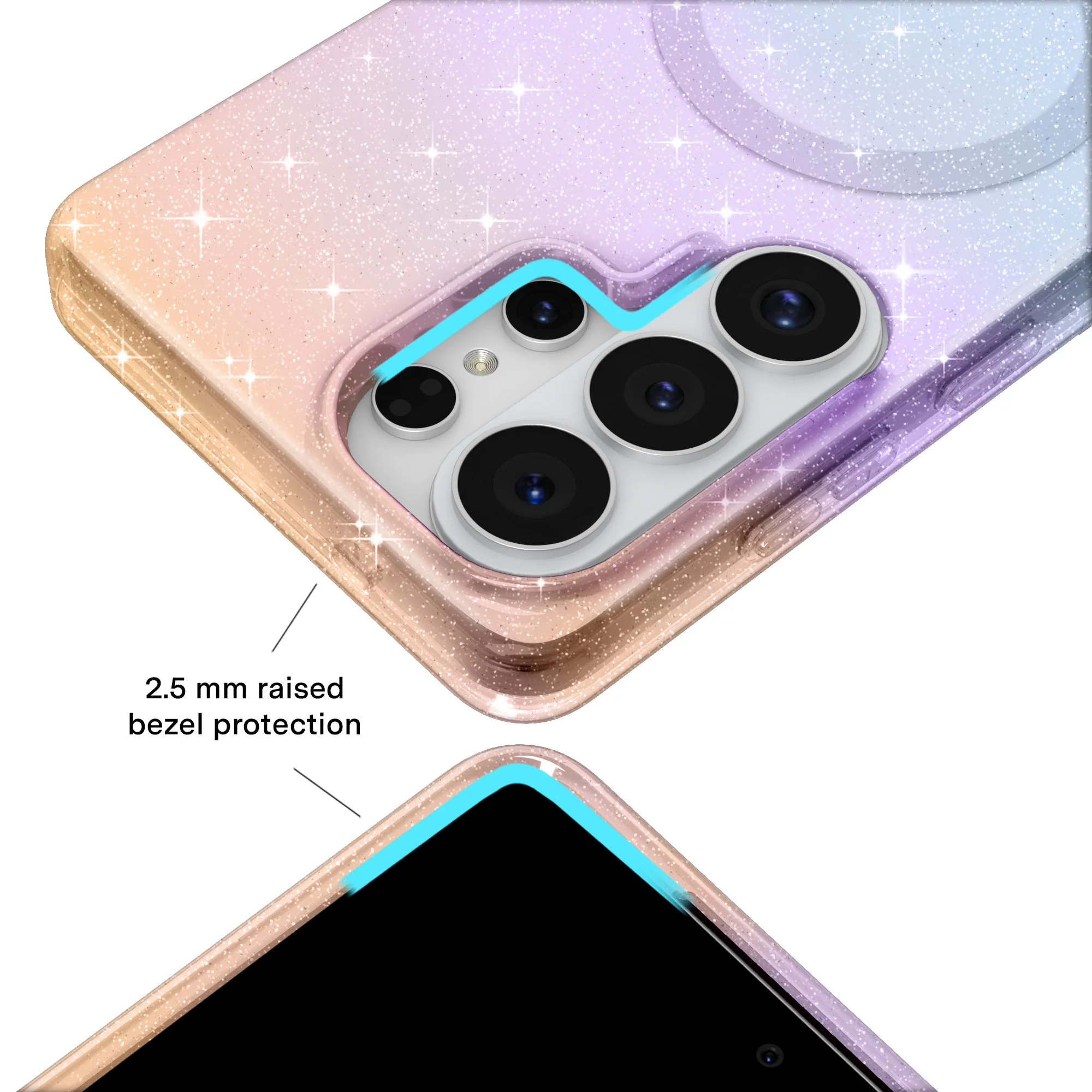 Ombre Stardust Glitter Samsung Case - Image 128