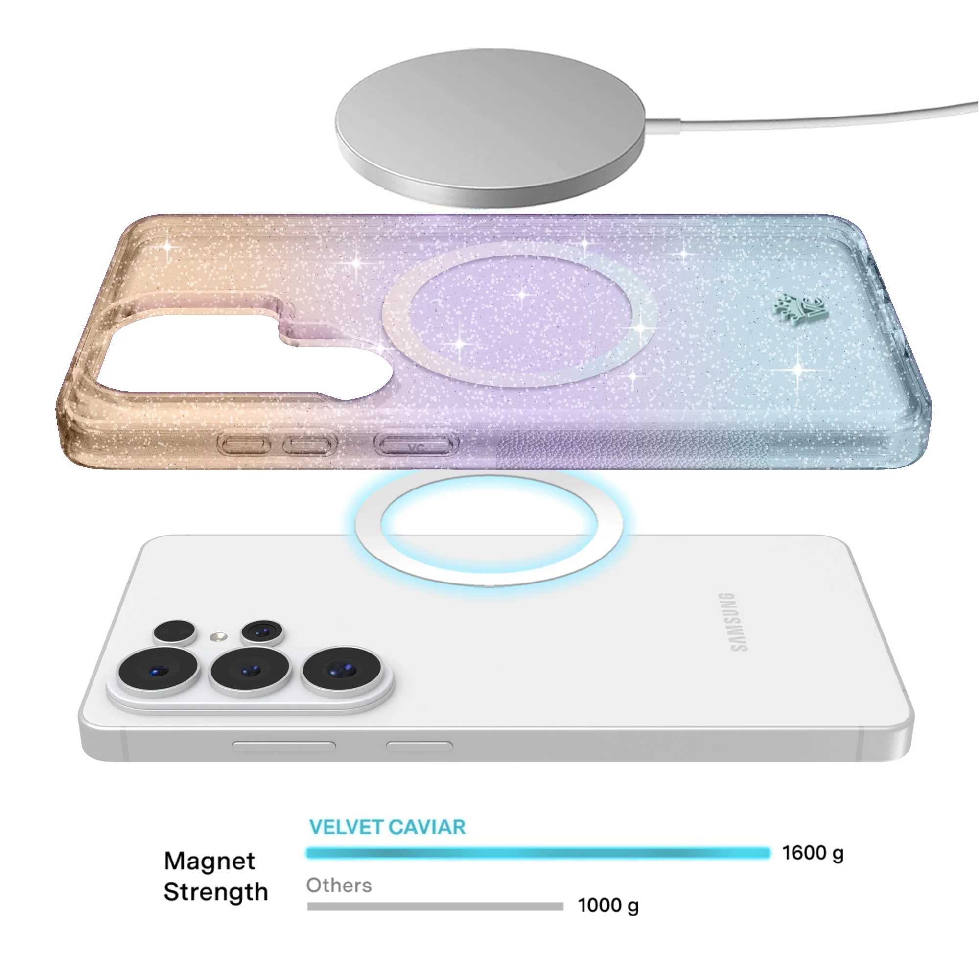 Ombre Stardust Glitter Samsung Case - Image 129