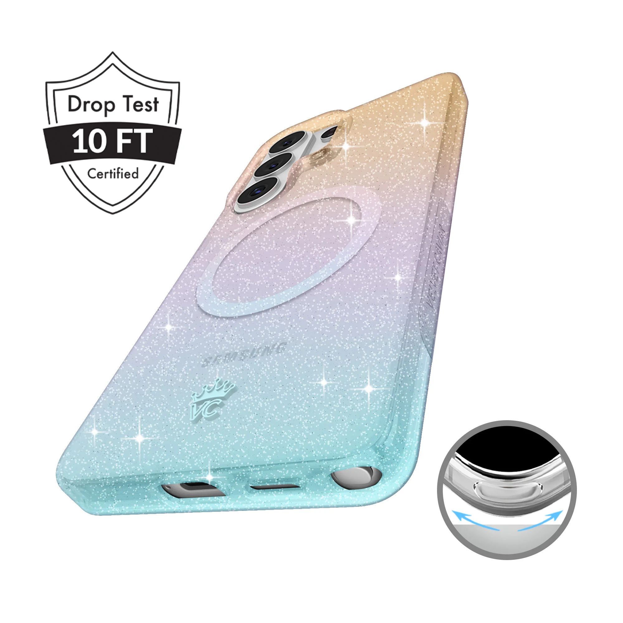 Ombre Stardust Glitter Samsung Case - Image 130