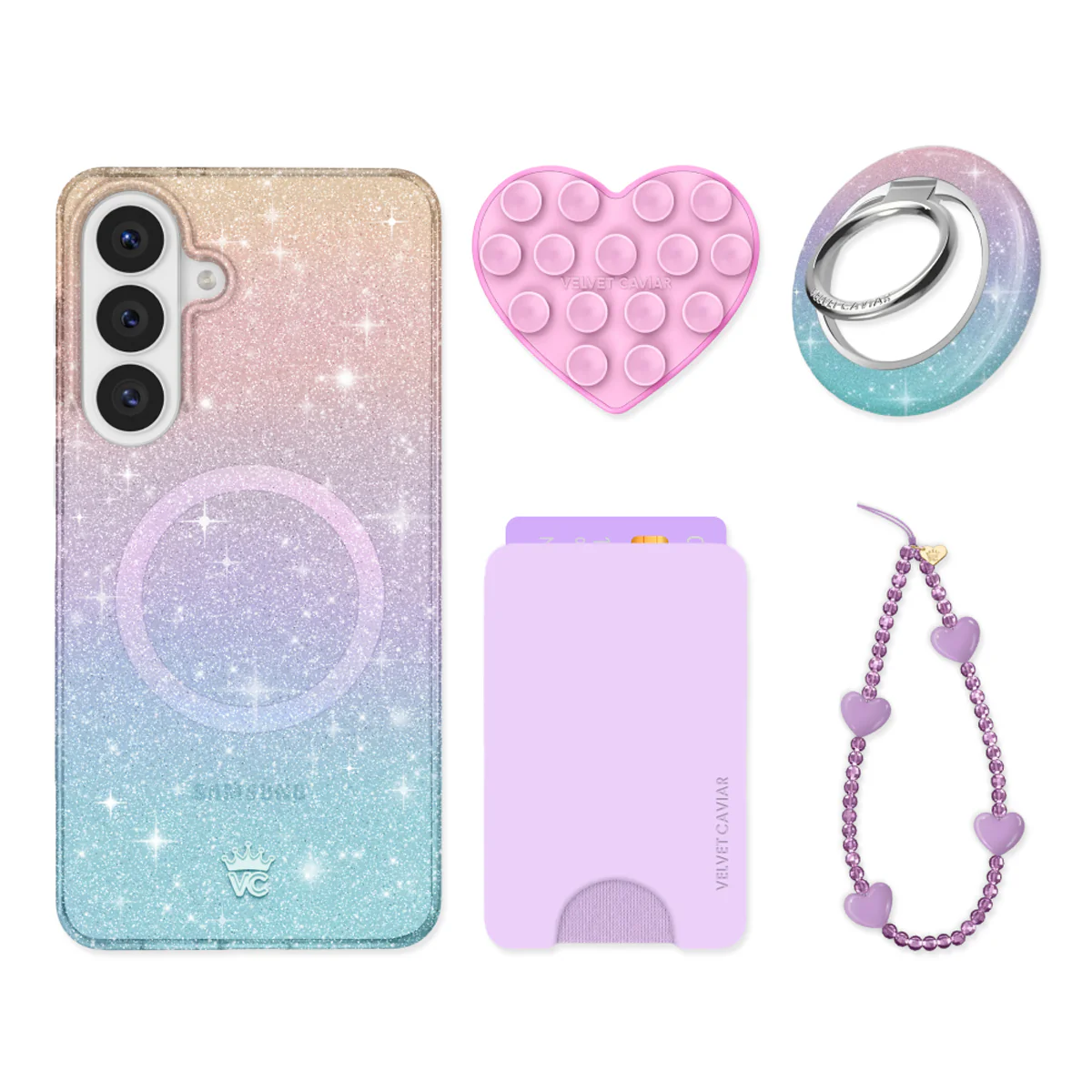 Ombre Stardust Glitter Samsung Bundle Set - Image 2