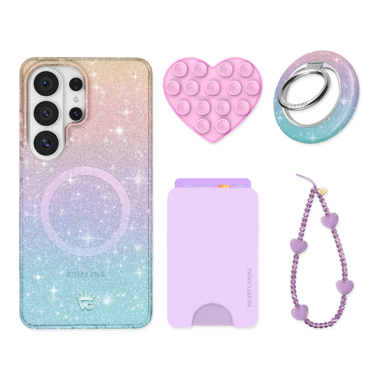 Ombre Stardust Glitter Samsung Bundle Set - Image 3