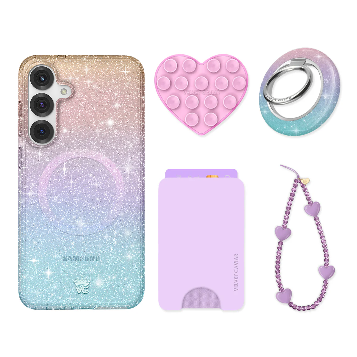 Ombre Stardust Glitter Samsung Bundle Set - Image 4