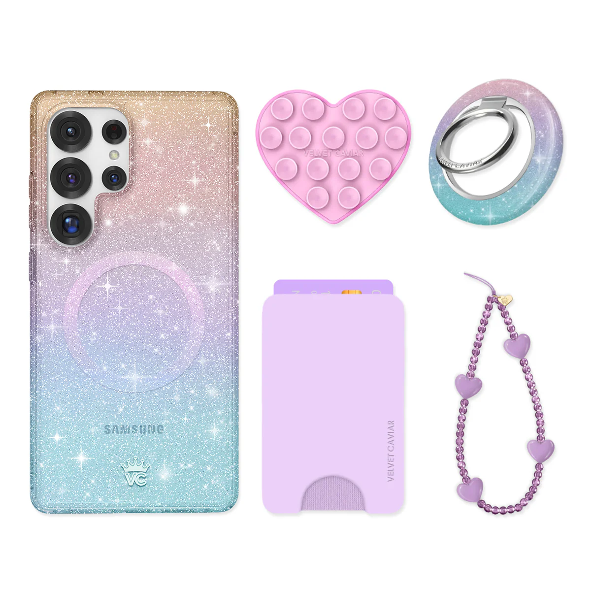 Ombre Stardust Glitter Samsung Bundle Set - Image 5