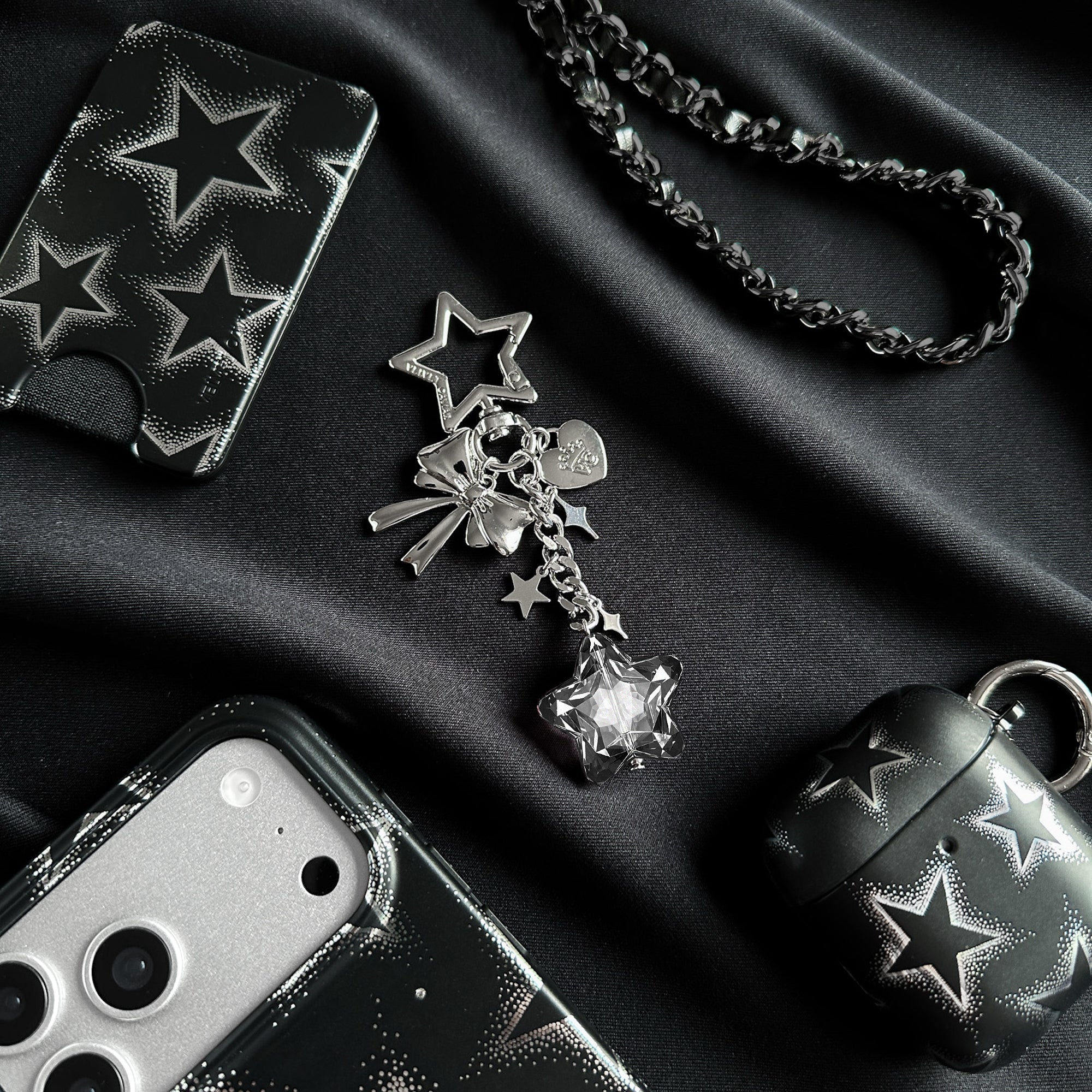 Onyx Star Bag Charm - Image 2