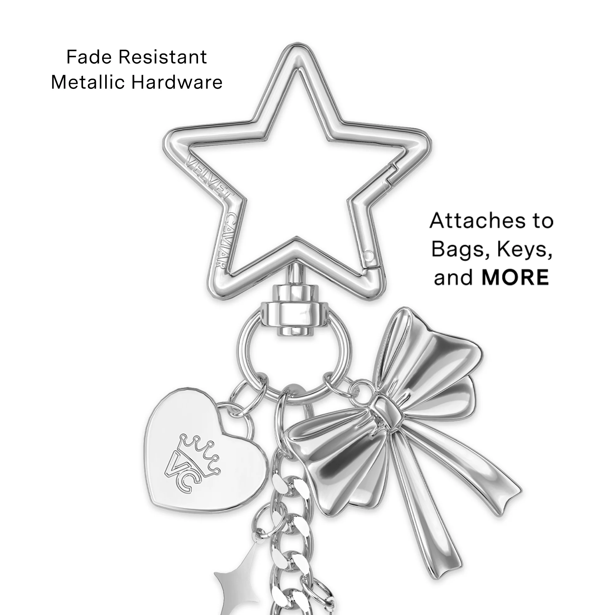 Onyx Star Bag Charm - Image 3