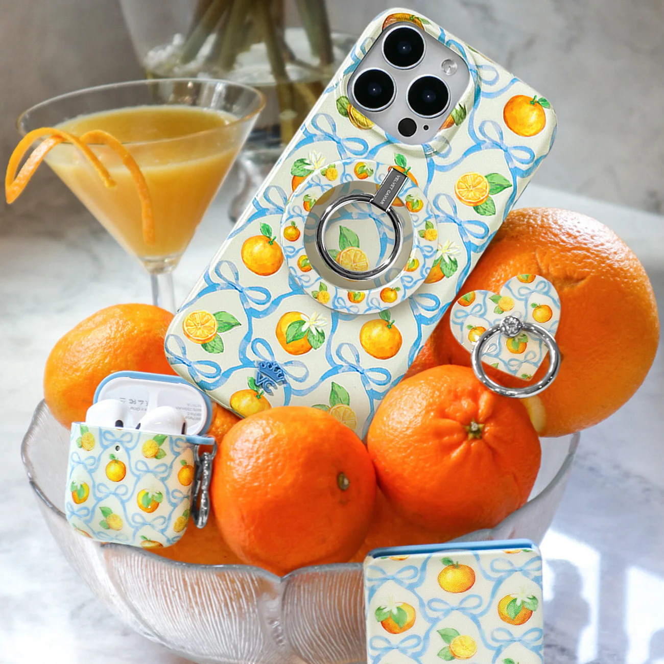 Orange Blossom AirPod Case - Image 7