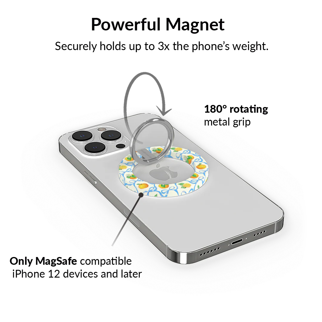 Orange Blossom MagSafe Grip Ring - Image 3