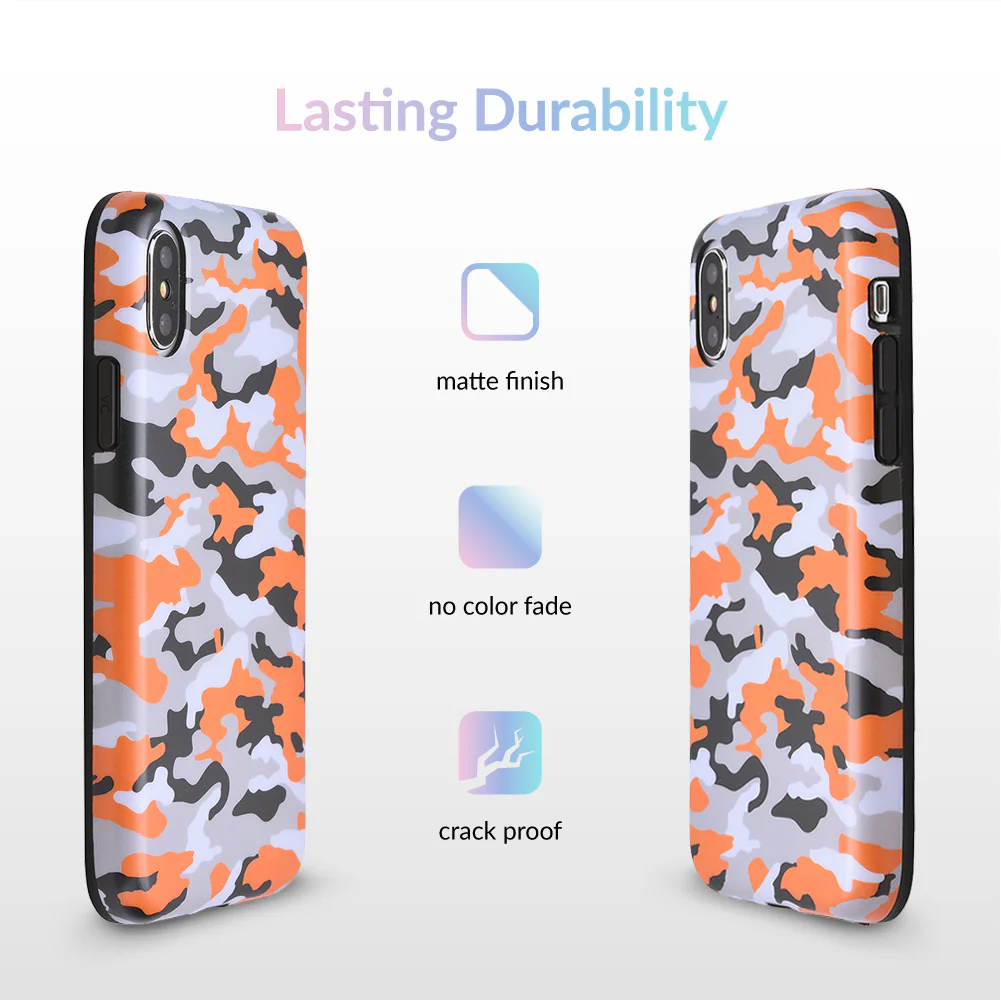 Orange Camo iPhone Case - Image 19
