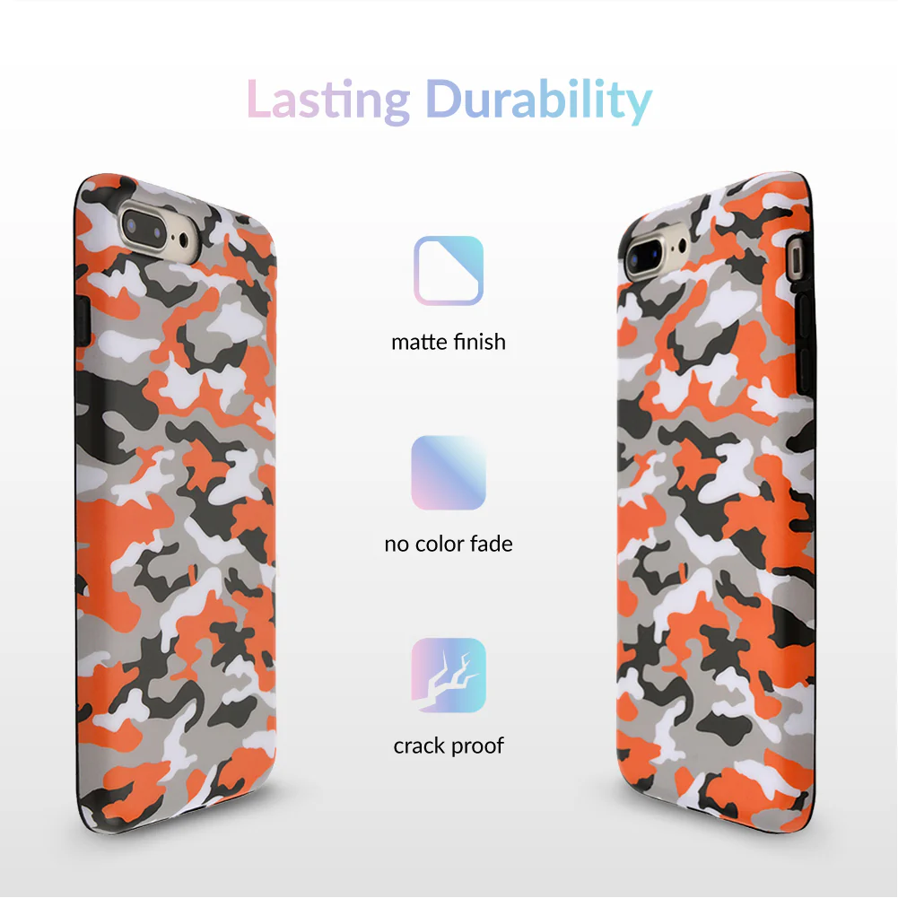 Orange Camo iPhone Case - Image 33