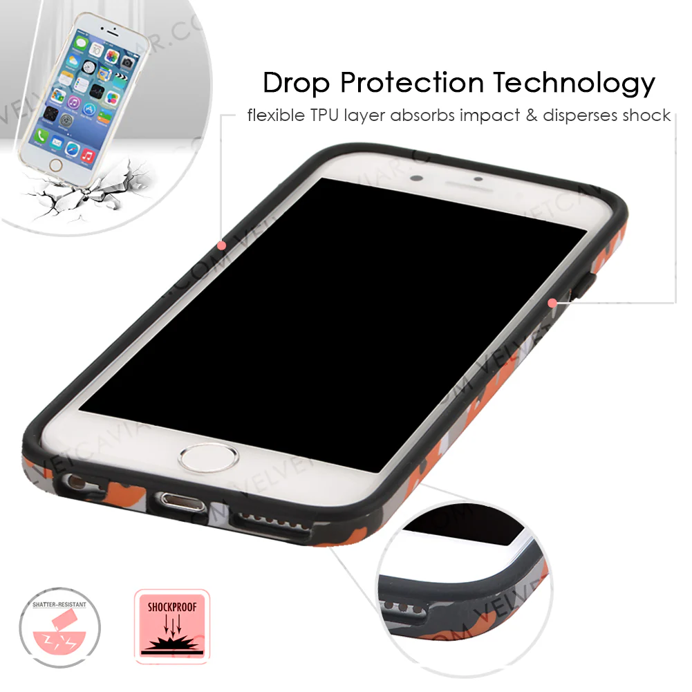 Orange Camo iPhone Case - Image 40