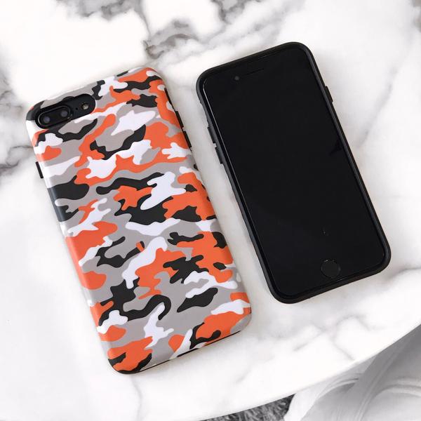 Orange Camo iPhone Case - Image 41
