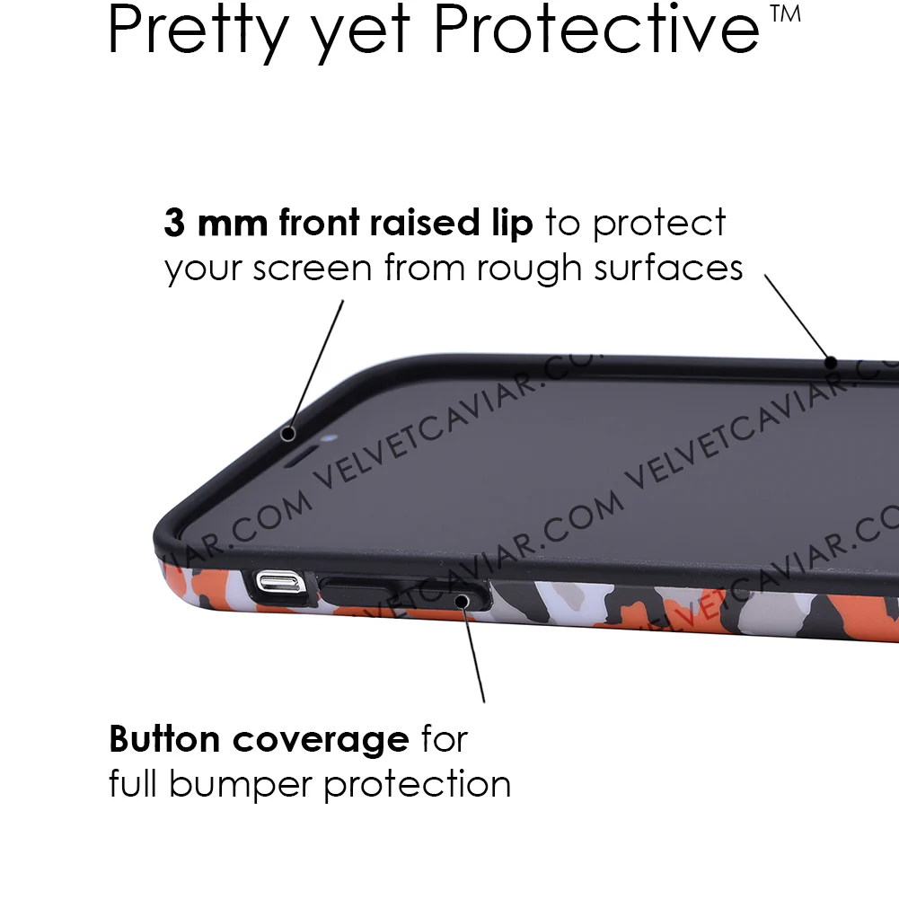 Orange Camo iPhone Case - Image 44