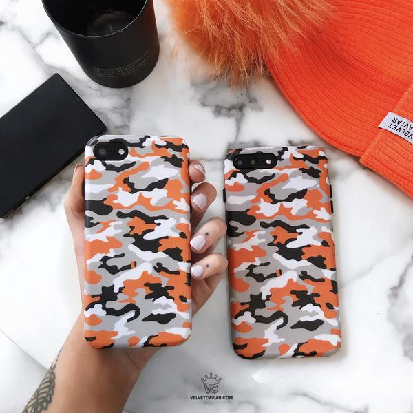 Orange Camo iPhone Case - Image 9