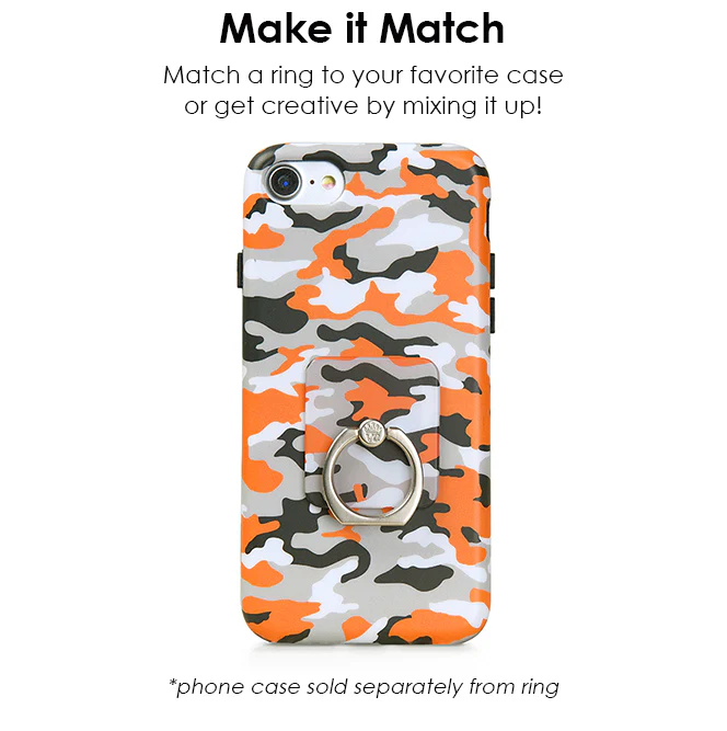 Orange Camo Phone Ring - Image 3