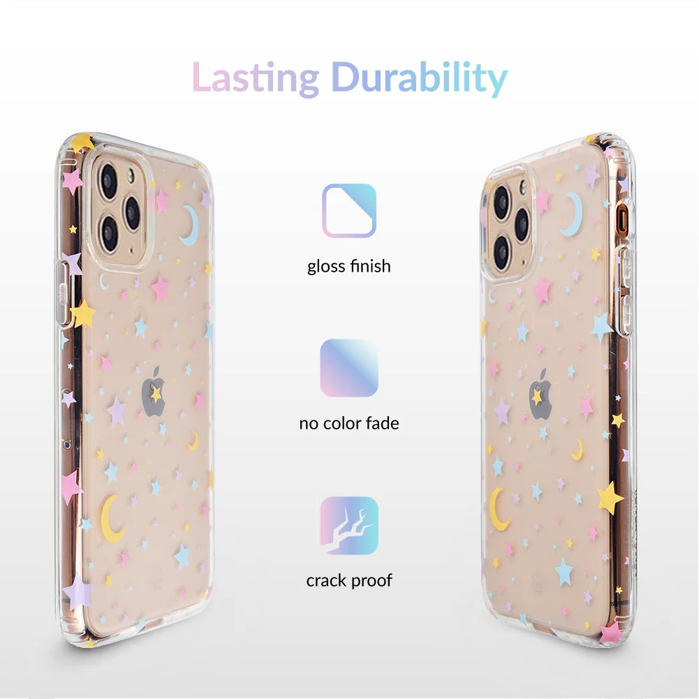 Pastel Starry Night Clear iPhone Case - Image 41