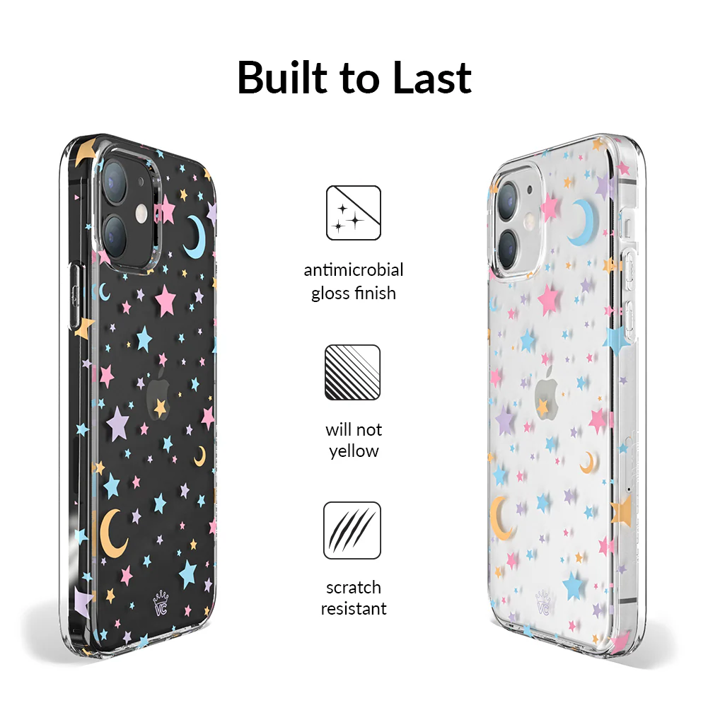 Pastel Starry Night Clear iPhone Case - Image 71