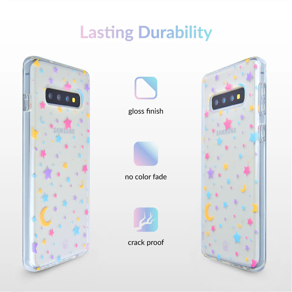 Pastel Starry Night Clear Samsung Case - Image 19
