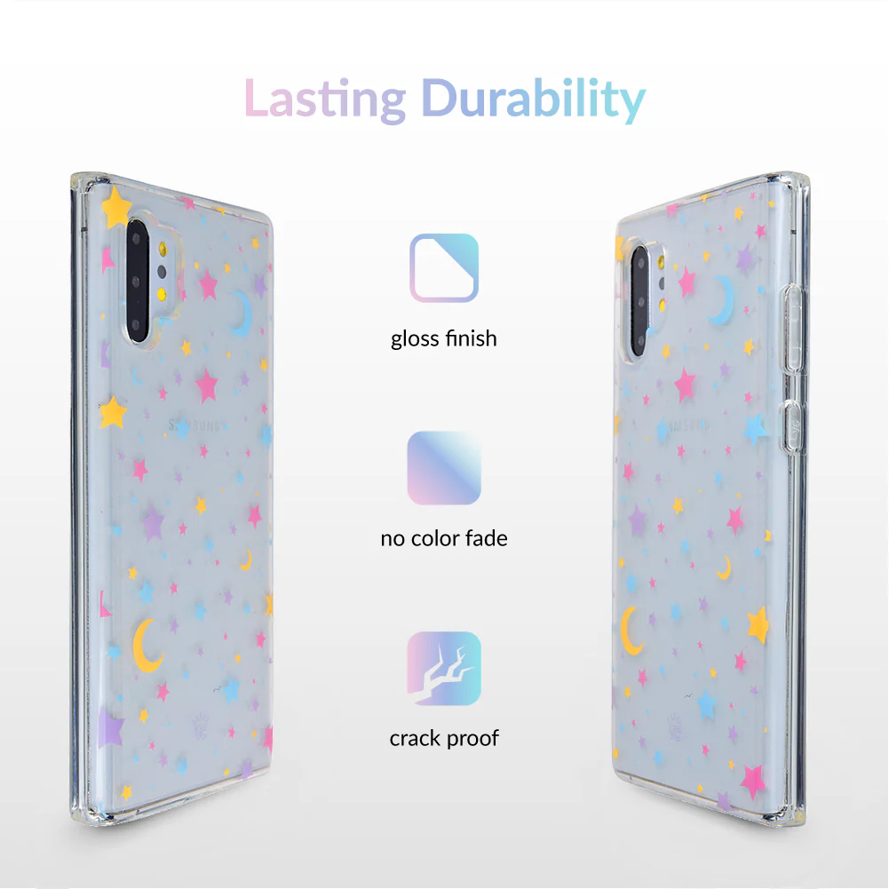 Pastel Starry Night Clear Samsung Case - Image 29