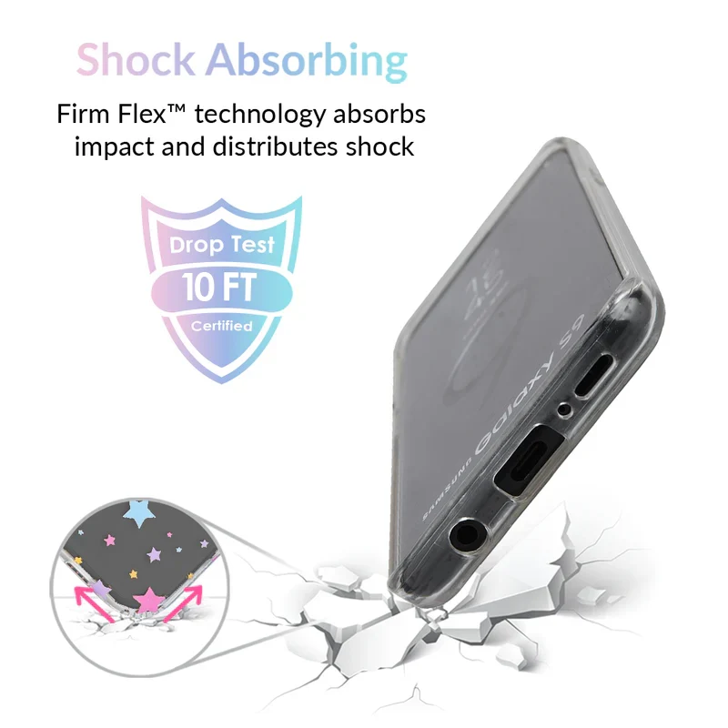Pastel Starry Night Clear Samsung Case - Image 33
